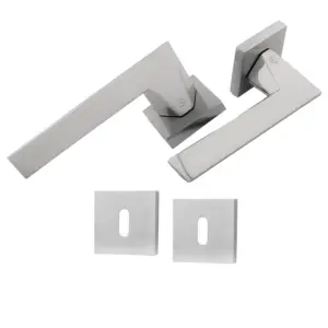 Poignée de Porte Intérieur Zafina Gris à Clé