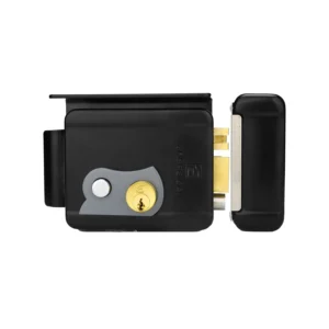 Serrure électrique noir avec doigt de verrouillage