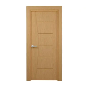 PORTE PLEINE EN MDF NID ABEILLE 730mm AVEC CADRE EN BOIS LATTE