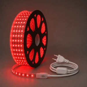 Pack Ruban LED Rouge 1 ligne 8W avec transformateur